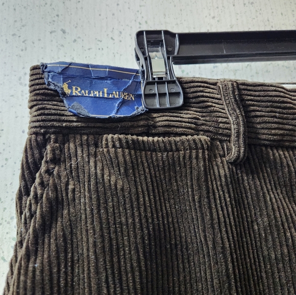 Polo Ralph Lauren Corduroy Pants Men's 34x34 Brown Cotton - Picture 2 of 12